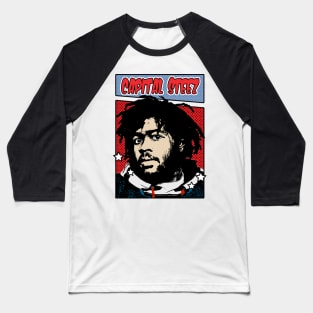 Capital Steez 80s Pop Art Comic Style Baseball T-Shirt